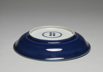 图片[3]-Dish with coblat blue glaze, Ming dynasty, Jiajing reign (1522-1566)-China Archive